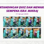 Pertandingan Quiz dan Mewarna sempena isra, mikraj